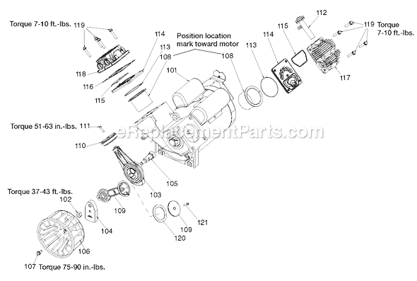 Page A Diagram and Parts List for 919-16670 Type 0 Black and Decker Compressor